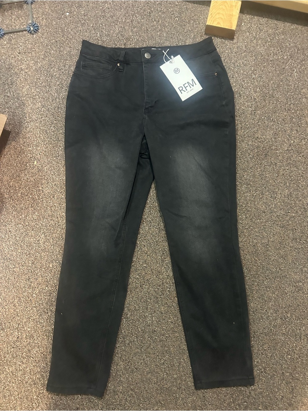 NEW RFM Black Slim Jeans - Picture 2 of 3